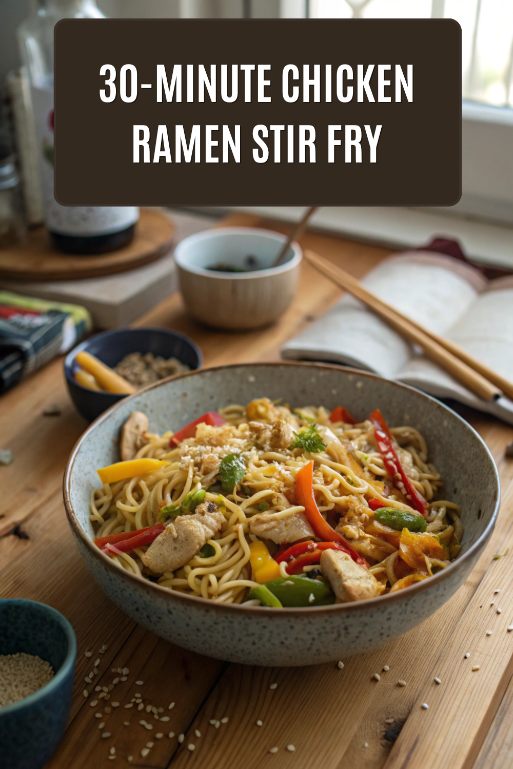 30-Minute Chicken Ramen Stir Fry