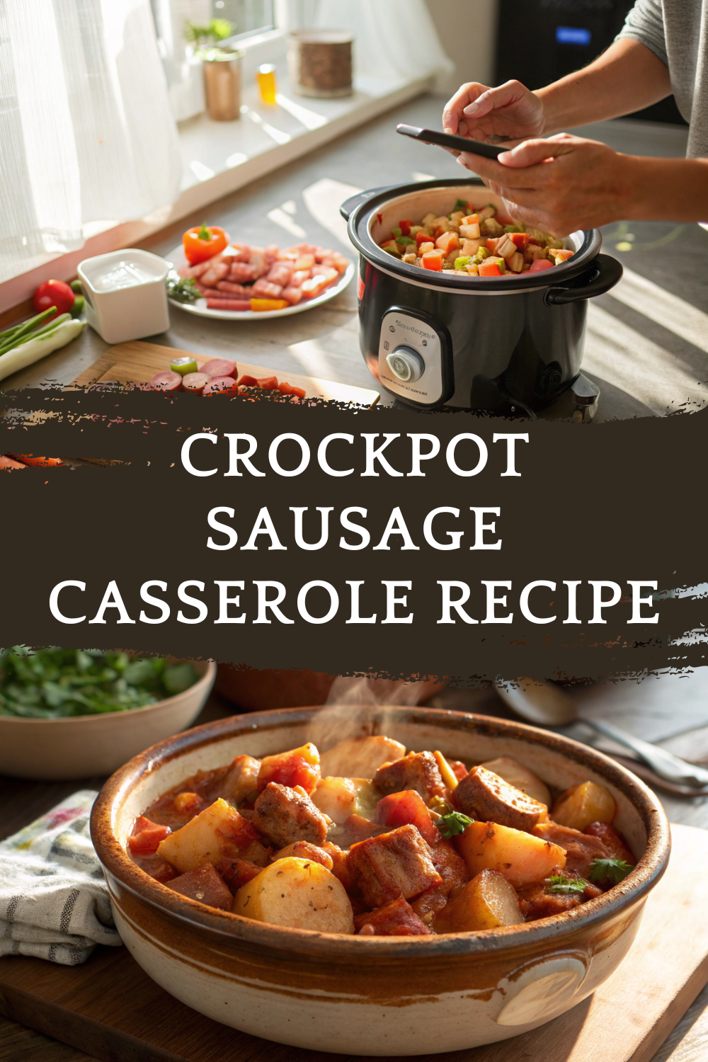 Crockpot Sausage Casserole Recipe