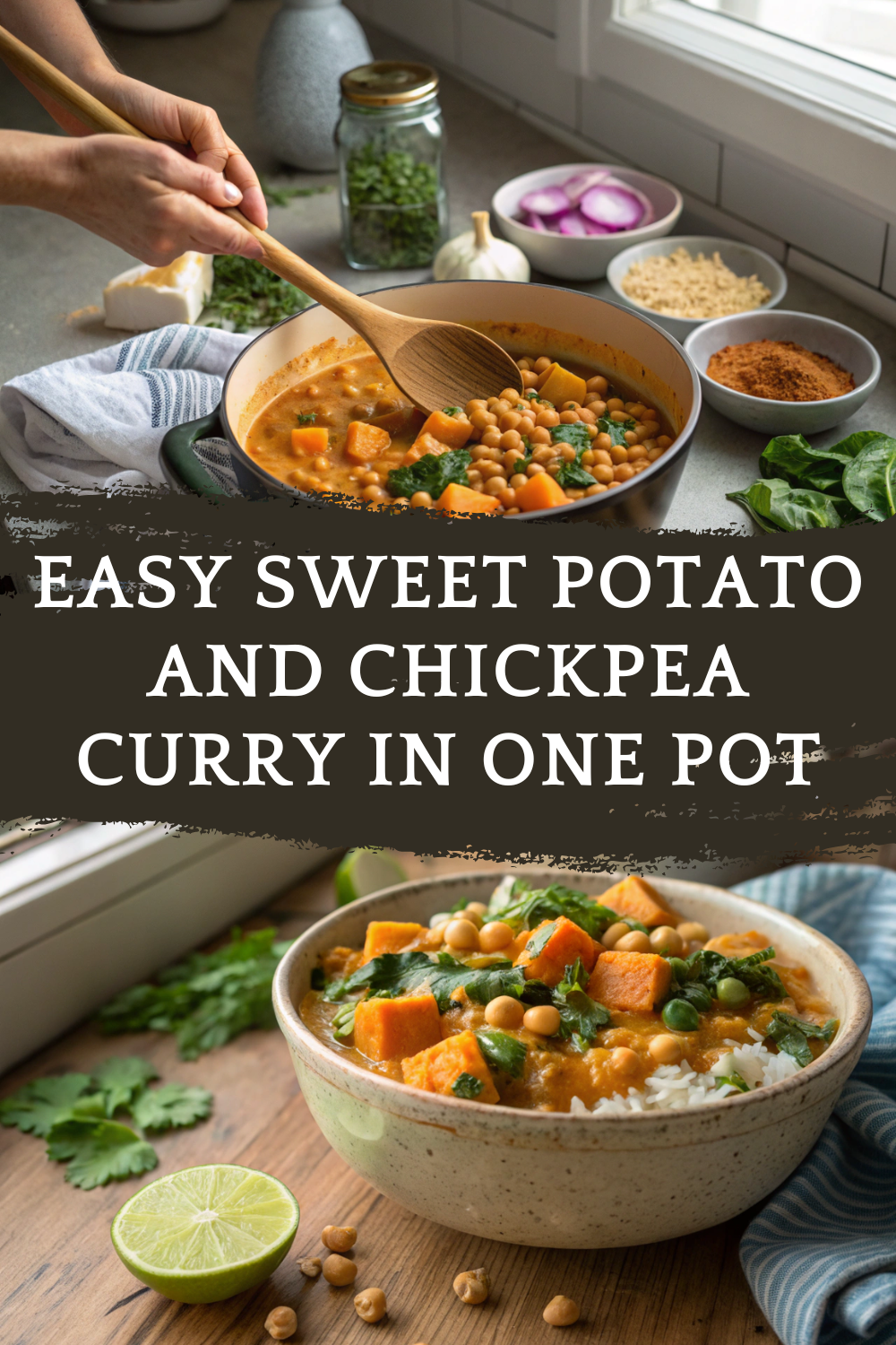Easy Sweet Potato and Chickpea Curry in One Pot