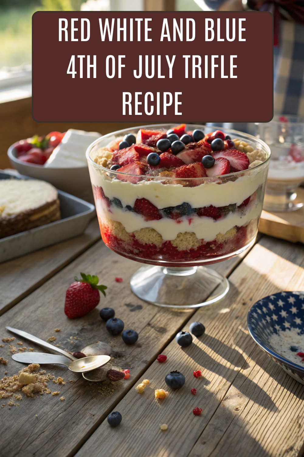 Red White and Blue 4th of July Trifle Recipe
