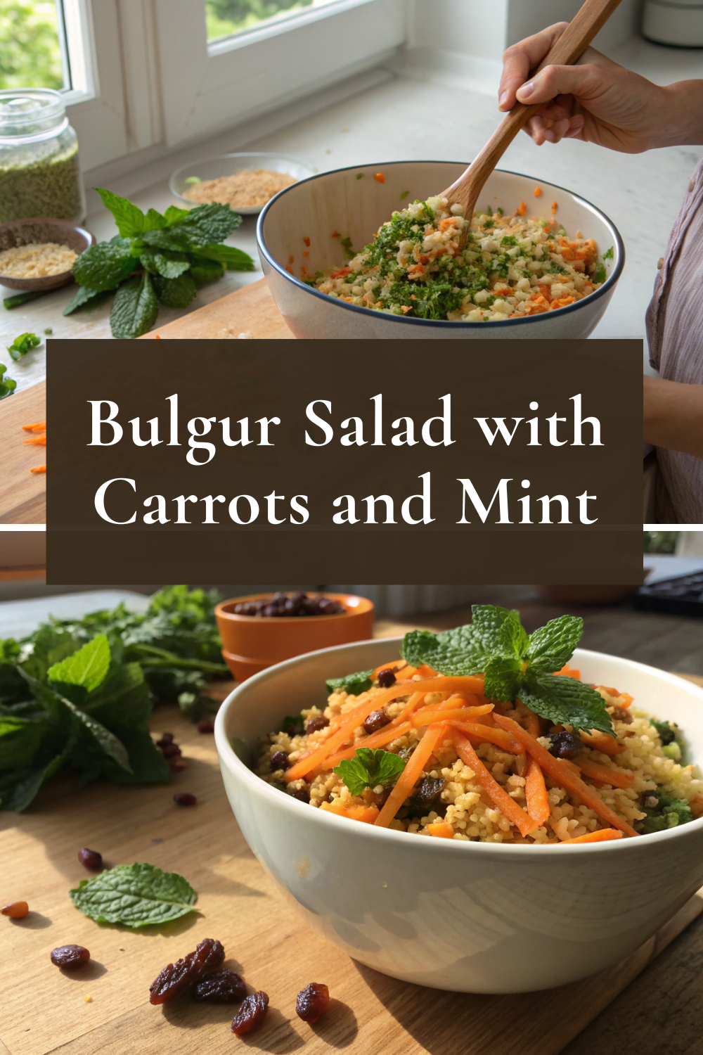 Bulgur Salad with Carrots and Mint